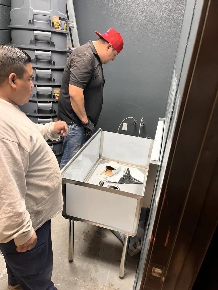 Commercial plumbing and sink installation in Downtown Destin